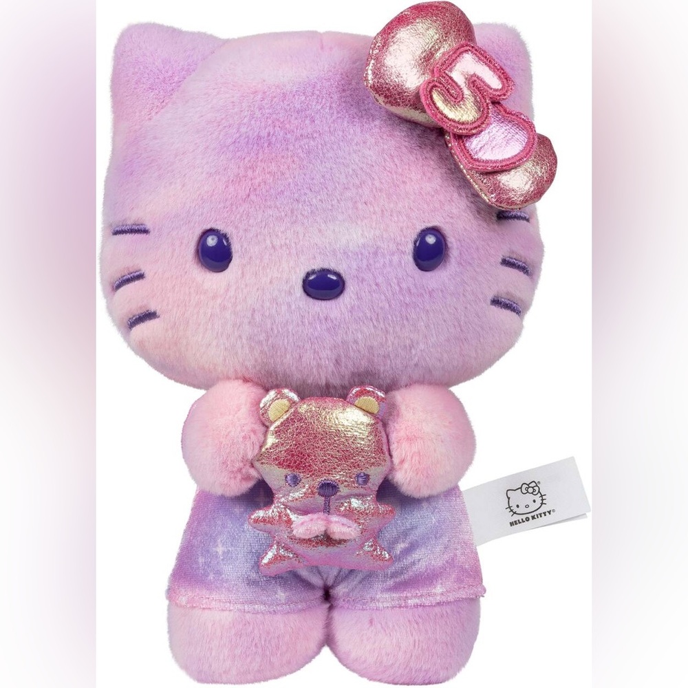 Jazwares - 50th Anniversary‎ Hello Kitty and Friends 8" Plush Pink Purple